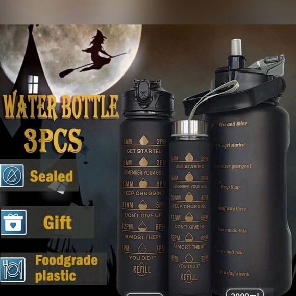 3 PCS Portable Water Bottles Set With Large Capacity, Anti Leakage - Picture 11 of 11